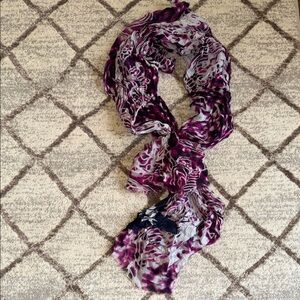 Michael Stars Purple and White Multi-color scarf